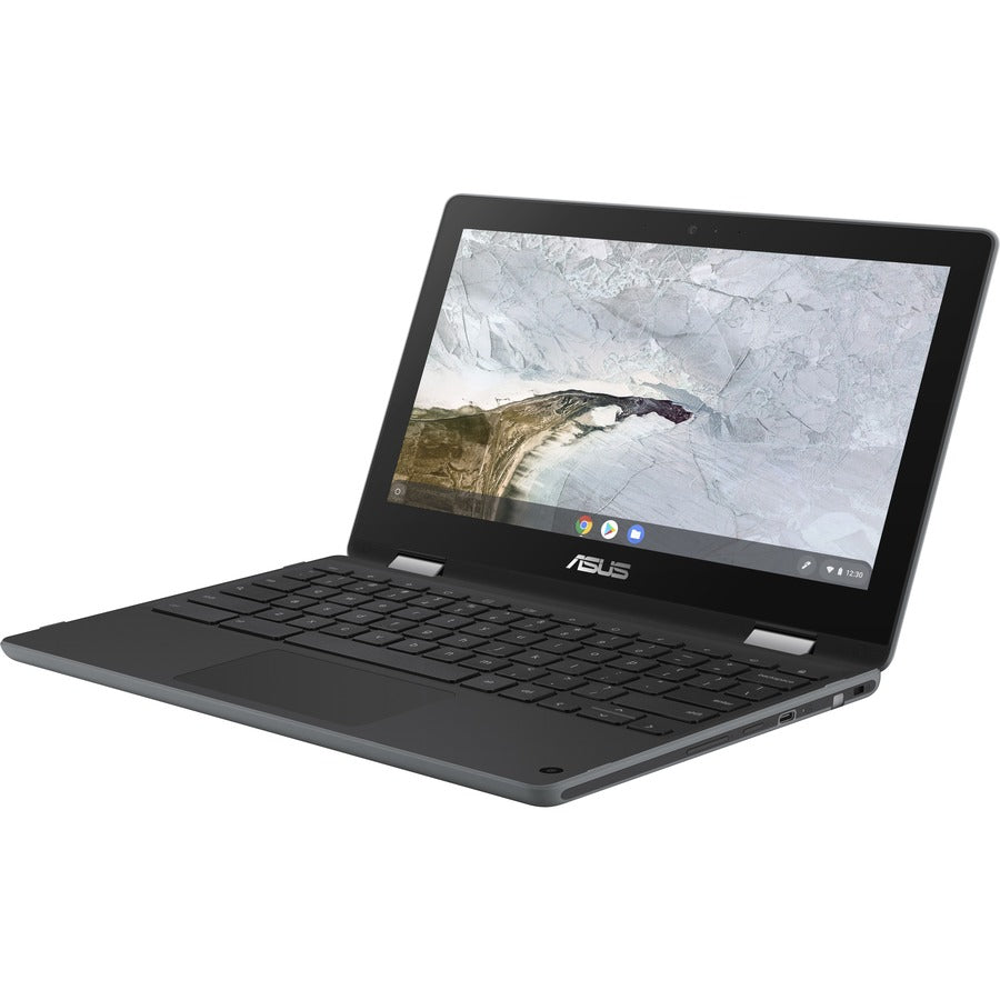 Asus Chromebook Flip C214 C214MA-C1R-CA Chromebook 2 en 1 robuste à écran tactile 11,6" - HD - 1366 x 768 - Intel Celeron N4020 Dual-core (2 Core) 1,10 GHz - 4 Go de RAM - 32 Go de mémoire flash - Gris foncé C214MA-C1R-CA