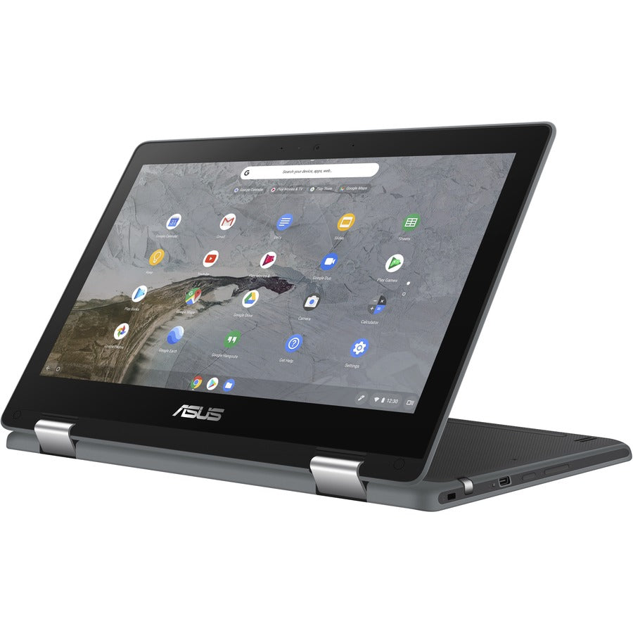 Asus Chromebook Flip C214 C214MA-C1R-CA Chromebook 2 en 1 robuste à écran tactile 11,6" - HD - 1366 x 768 - Intel Celeron N4020 Dual-core (2 Core) 1,10 GHz - 4 Go de RAM - 32 Go de mémoire flash - Gris foncé C214MA-C1R-CA