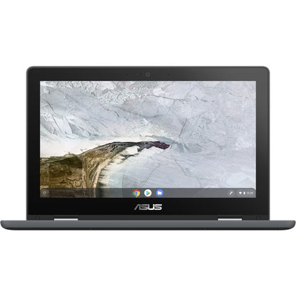 Asus Chromebook Flip C214 C214MA-C1R-CA Chromebook 2 en 1 robuste à écran tactile 11,6" - HD - 1366 x 768 - Intel Celeron N4020 Dual-core (2 Core) 1,10 GHz - 4 Go de RAM - 32 Go de mémoire flash - Gris foncé C214MA-C1R-CA