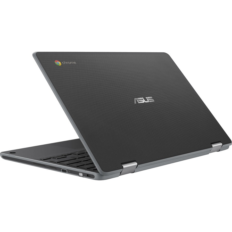 Asus Chromebook Flip C214 C214MA-C1R-CA Chromebook 2 en 1 robuste à écran tactile 11,6" - HD - 1366 x 768 - Intel Celeron N4020 Dual-core (2 Core) 1,10 GHz - 4 Go de RAM - 32 Go de mémoire flash - Gris foncé C214MA-C1R-CA