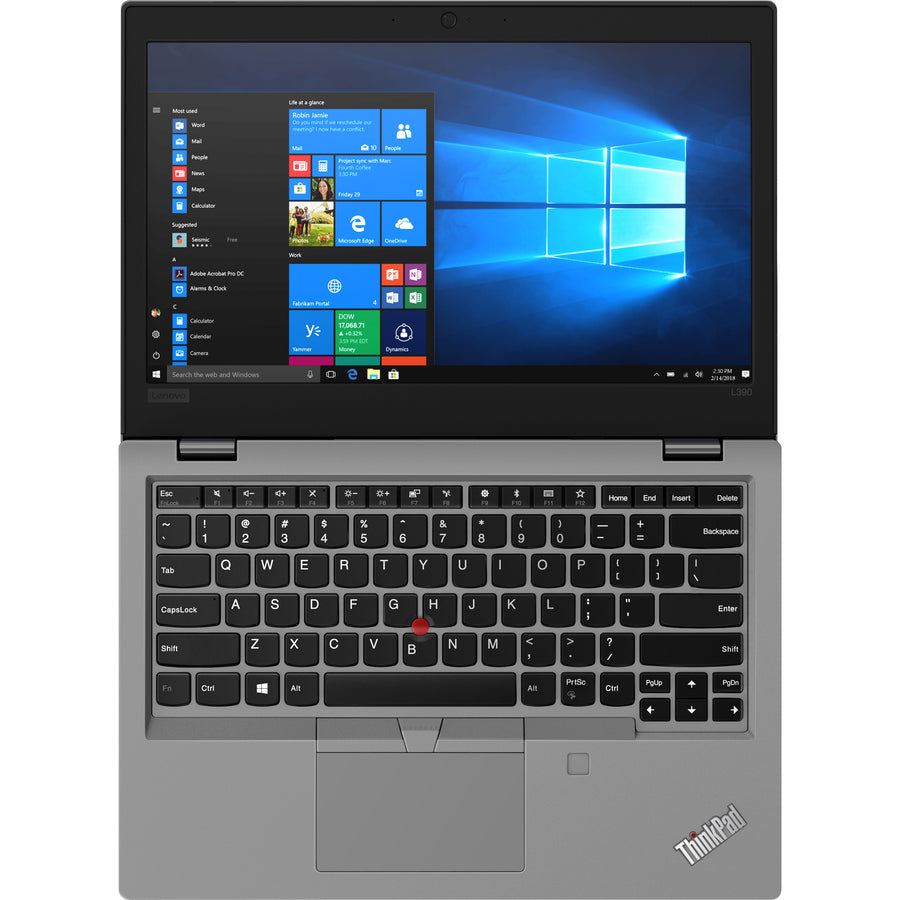 Ordinateur portable Lenovo ThinkPad L390 20NR000BCA 13,3" à écran tactile - 1920 x 1080 - Intel Core i5 8e génération i5-8265U Quad-core (4 cœurs) 1,60 GHz - 8 Go de RAM totale - SSD 256 Go - Argent minéral 20NR000BCA