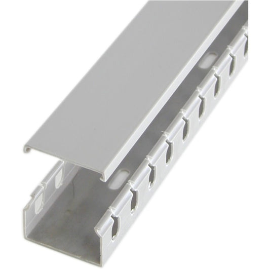 StarTech.com StarTech.com 2in x 1in Open Slot Wiring Cable Raceway Duct with Cover - Open Slot - Cable raceway - gray - 1.7 m AD105X1
