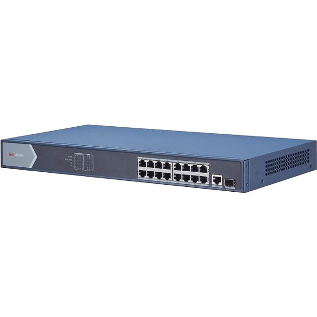 Commutateur PoE non géré Gigabit 16 ports Hikvision DS-3E0518P-E