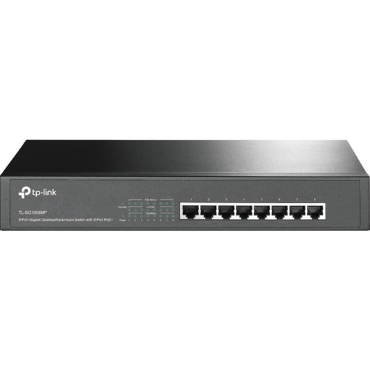 TP-Link 8-Port Gigabit Desktop/Rackmount Switch with 8-Port PoE+ TL-SG1008MP