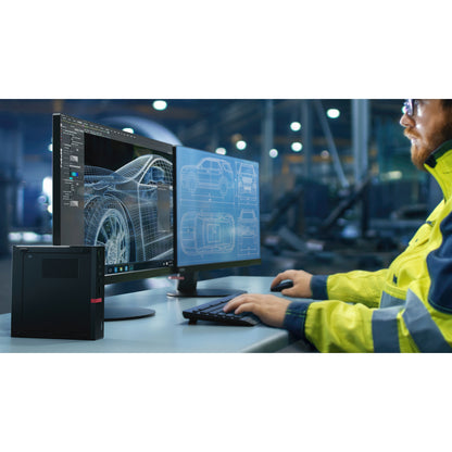 Ordinateur de bureau Lenovo ThinkCentre M920q 10RS004VCA - Intel Core i7 8e génération i7-8700T Hexa-core (6 cœurs) 2,40 GHz - 8 Go de RAM DDR4 SDRAM - 512 Go SSD M.2 PCI Express NVMe 3.0 x4 - Minuscule - Noir 10RS004VCA