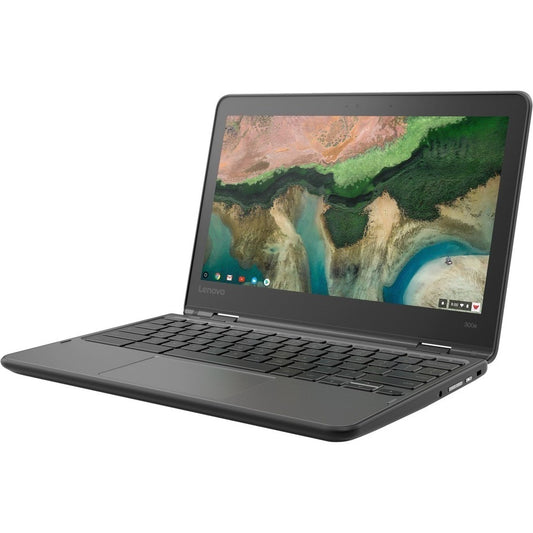 Lenovo 300e Chromebook 2e génération 81MB0066US Chromebook convertible 2 en 1 à écran tactile 11,6" - HD - 1366 x 768 - Intel Celeron N4020 Dual-core (2 cœurs) 1,10 GHz - 4 Go de RAM totale - 32 Go de mémoire flash - Noir 81MB0066US