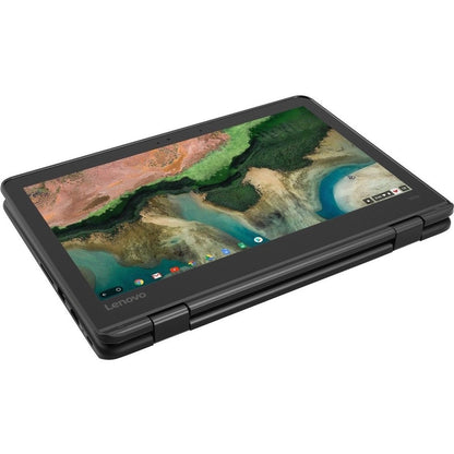 Lenovo 300e Chromebook 2e génération 81MB0066US Chromebook convertible 2 en 1 à écran tactile 11,6" - HD - 1366 x 768 - Intel Celeron N4020 Dual-core (2 cœurs) 1,10 GHz - 4 Go de RAM totale - 32 Go de mémoire flash - Noir 81MB0066US