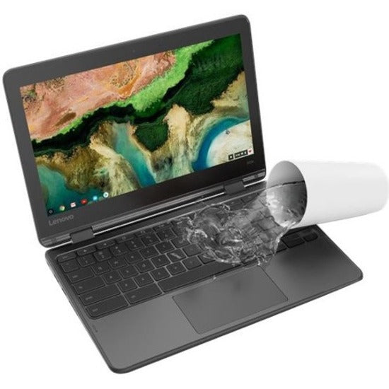 Lenovo 300e Chromebook 2e génération 81MB001UCF Chromebook convertible 2 en 1 à écran tactile 11,6" - HD - 1366 x 768 - Intel Celeron N4020 Dual-core (2 cœurs) 1,10 GHz - 4 Go de RAM totale - 32 Go de mémoire flash - Noir 81MB001UCF