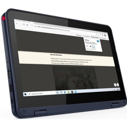 Ordinateur portable convertible 2 en 1 Lenovo 300w Gen 3 82J1000HUS 11,6" à écran tactile - HD - 1366 x 768 - AMD 3015e Dual-core (2 cœurs) 1,20 GHz - 4 Go de RAM totale - 64 Go de mémoire flash - Bleu abysse 82J1000HUS