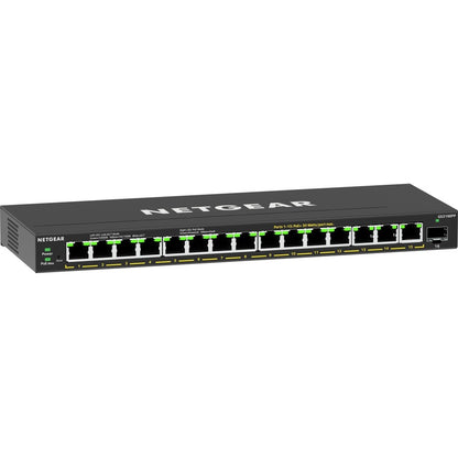 Commutateur Gigabit Ethernet Plus PoE+ haute puissance 16 ports Netgear (231 W) avec 1 port SFP GS316EPP-100NAS