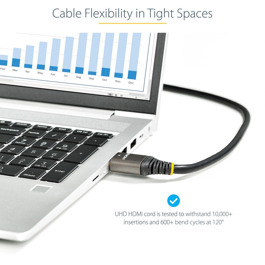 Câble HDMI 2.1 StarTech.com de 5 m, câble HDMI ultra haute vitesse certifié 48 Gbit/s, 8K 60 Hz/4K 120 Hz HDR10+, câble HDMI 8K, moniteur/écran HDMM21V5M
