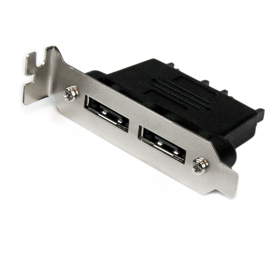 StarTech.com Adaptateur de plaque SATA vers eSATA à 2 ports à profil bas - F/M ESATAPLT2LPM