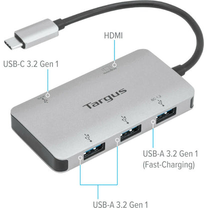 Adaptateur vidéo unique 4K HDMI multiport USB-C de Targus avec PD Pass-Thru 100 W ACA958USZ