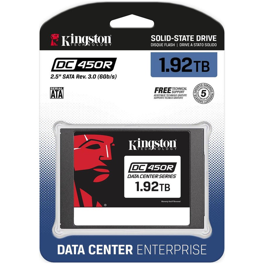 Disque SSD Kingston DC450R 1,92 To - 2,5" interne - SATA (SATA/600) - Lecture intensive SEDC450R/1920G