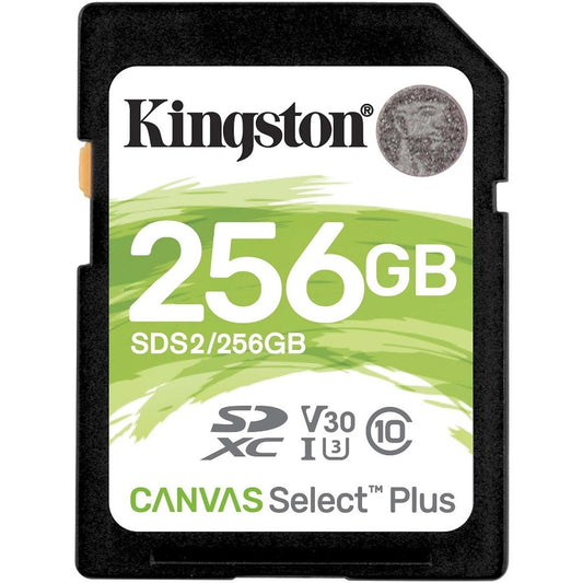 Kingston Canvas Select Plus 256 Go Classe 10/UHS-I (U3) SDXC - 1 pack SDS2/256 Go