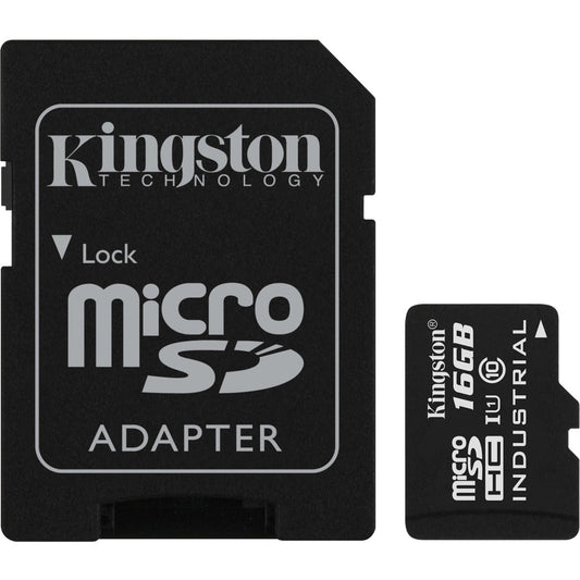 Carte microSDHC SDCIT Kingston Industrial 16 Go Classe 10/UHS-I 16 Go