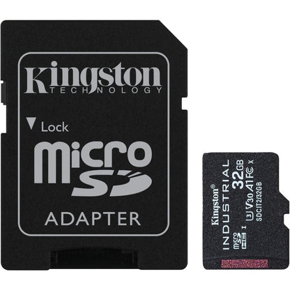 Carte microSDHC SDCIT2/32 Go Kingston Industrial Classe 10/UHS-I (U3) V30 32 Go