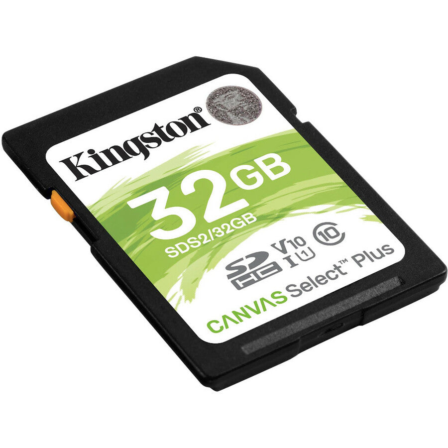 Kingston Canvas Select Plus 32 Go Classe 10/UHS-I (U1) SDHC - 1 paquet SDS2/32 Go