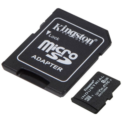 Carte microSDHC SDCIT2/8 Go Kingston Industrial Classe 10/UHS-I (U3) V30