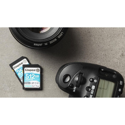 Carte mémoire Kingston Canvas Go! Plus 512 Go Classe 10/UHS-I (U3) SDXC SDG3/512 Go
