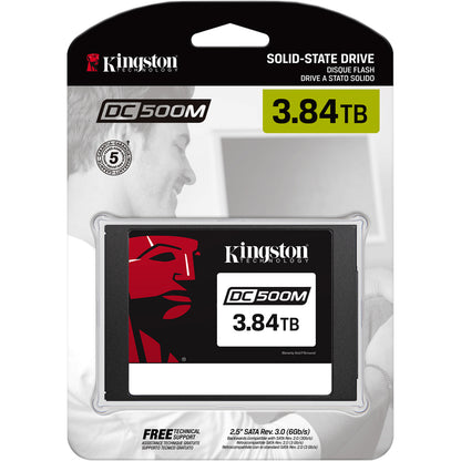 Disque SSD Kingston DC500 DC500M 3,84 To - 2,5" interne - SATA (SATA/600) - Utilisation mixte SEDC500M/3840G