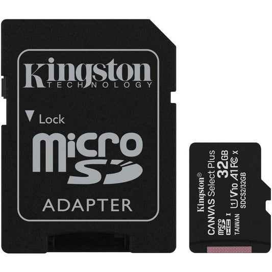 Carte microSDHC Kingston Canvas Select Plus 32 Go Classe 10/UHS-I (U1) - 1 pack SDCS2/32 Go