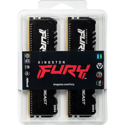 Kit de mémoire Kingston FURY Beast 16 Go (2 x 8 Go) DDR4 SDRAM KF432C16BBAK2/16