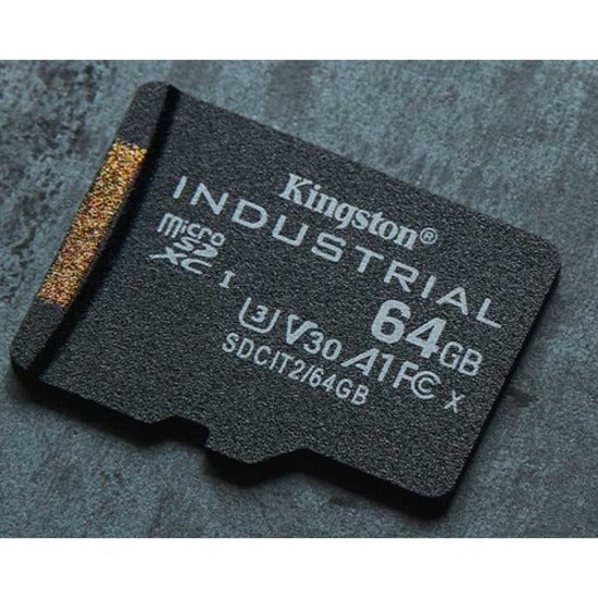 Carte microSDXC Kingston Industrial 64 Go Classe 10/UHS-I (U3) V30 SDCIT2/64 Go