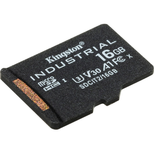 Carte microSDHC SDCIT2/16 Go Kingston Industrial Classe 10/UHS-I (U3) V30 16 Go
