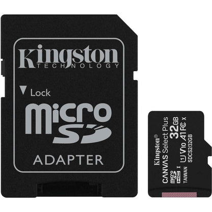 Kingston Canvas Select Plus 32 Go microSDHC Classe 10/UHS-I (U1) - Lot de 3 SDCS2/32GB-3P1A