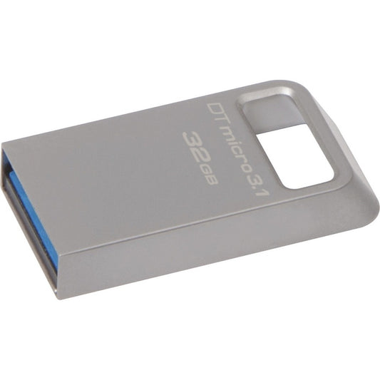 Clé USB ultra-compacte Kingston DTMicro USB 3.1/3.0 Type-A 32 Go en métal DTMC3/32 Go