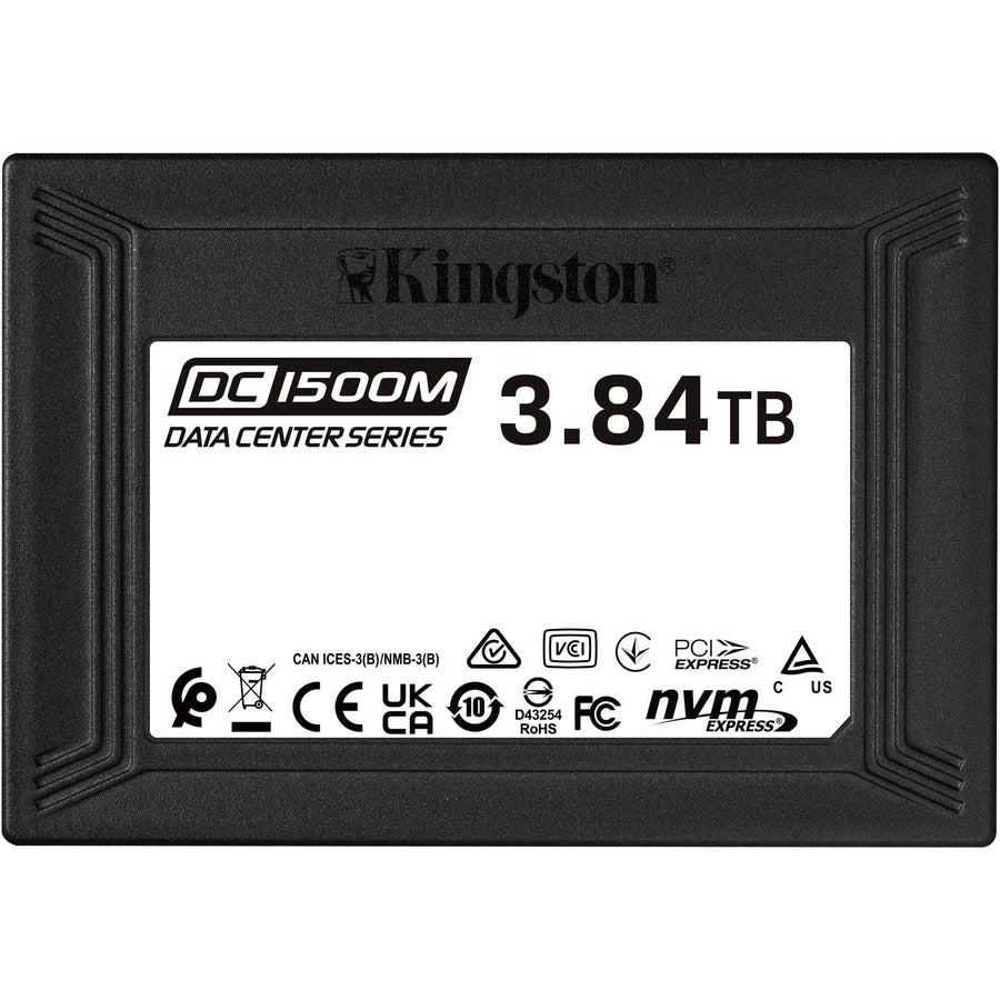 Disque SSD Kingston DC1500M 3,84 To - 2,5" interne - U.2 (PCI Express NVMe 3.0 x4) - Utilisation mixte SEDC1500M/3840G