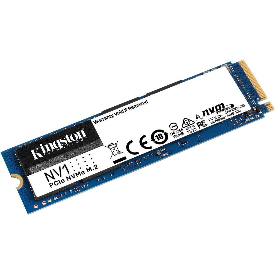 Disque SSD Kingston NV1 1 000 Go - M.2 2280 interne - PCI Express NVMe (PCI Express NVMe 3.0 x4) SNVS/1 000G