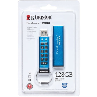 Clé USB 3.1 (Gen 1) Kingston DataTraveler 2000 128 Go DT2000/128 Go