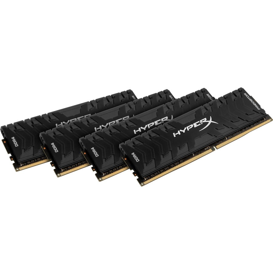 Mémoire Kingston Predator Noir - Kit 32 Go (4x8 Go) - DDR4 3000 MHz Intel XMP CL15 DIMM HX430C15PB3K4/32