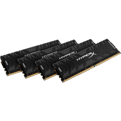 Mémoire Kingston Predator Noir - Kit 32 Go (4x8 Go) - DDR4 3000 MHz Intel XMP CL15 DIMM HX430C15PB3K4/32