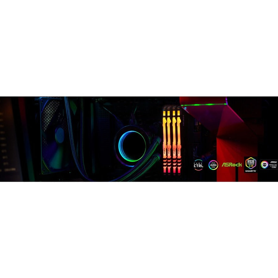 Kit de mémoire Kingston FURY Beast 64 Go (4 x 16 Go) DDR4 SDRAM KF432C16BB1AK4/64