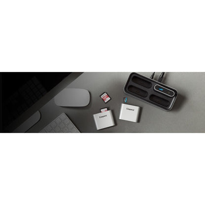 Lecteur de cartes SDHC/SDXC UHS-II Kingston USB3.2 Gen1 Workflow à double emplacement WFS-SD