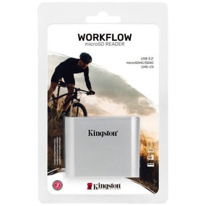 Lecteur de cartes SDHC/SDXC UHS-II Kingston USB3.2 Gen1 Workflow à double emplacement WFS-SD
