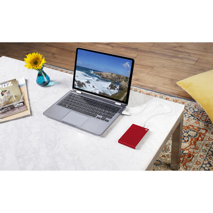 Disque dur externe portable Seagate Backup Plus Slim STHN1000403 1 To - 2,5" - Rouge STHN1000403