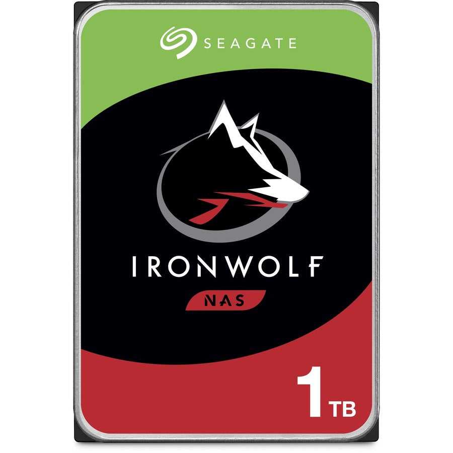 Disque dur Seagate IronWolf ST1000VN002 1 To - 3,5" interne - SATA (SATA/600) - Méthode d'enregistrement magnétique conventionnel (CMR) ST1000VN002