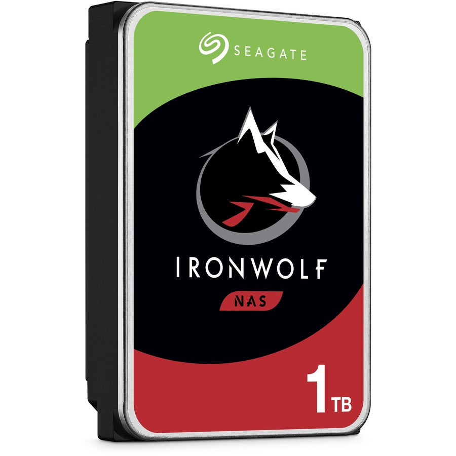 Disque dur Seagate IronWolf ST1000VN002 1 To - 3,5" interne - SATA (SATA/600) - Méthode d'enregistrement magnétique conventionnel (CMR) ST1000VN002