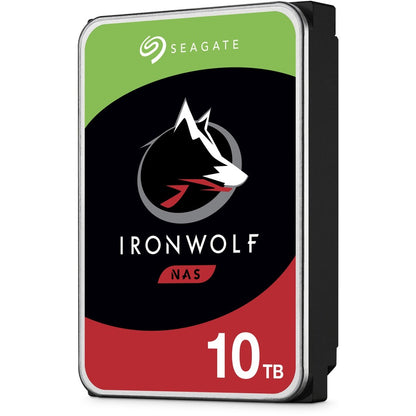 Seagate IronWolf ST10000VN0008 10 TB Hard Drive - 3.5" Internal - SATA (SATA/600) - Conventional Magnetic Recording (CMR) Method ST10000VN0008