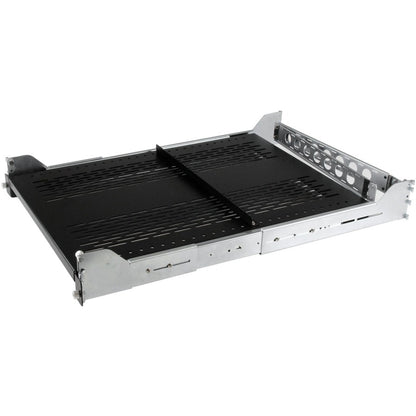 StarTech.com Étagère de rack coulissante ventilée 2U avec bras de gestion des câbles et profondeur de montage réglable - 56,7 kg UNISLDSHF19M