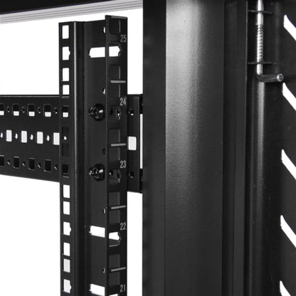 StarTech.com Armoire rack AV 25U - 36 pouces - Armoire portable pour serveur/équipement informatique - Rack de données autonome avec roulettes (RK2536BKF) RK2536BKF