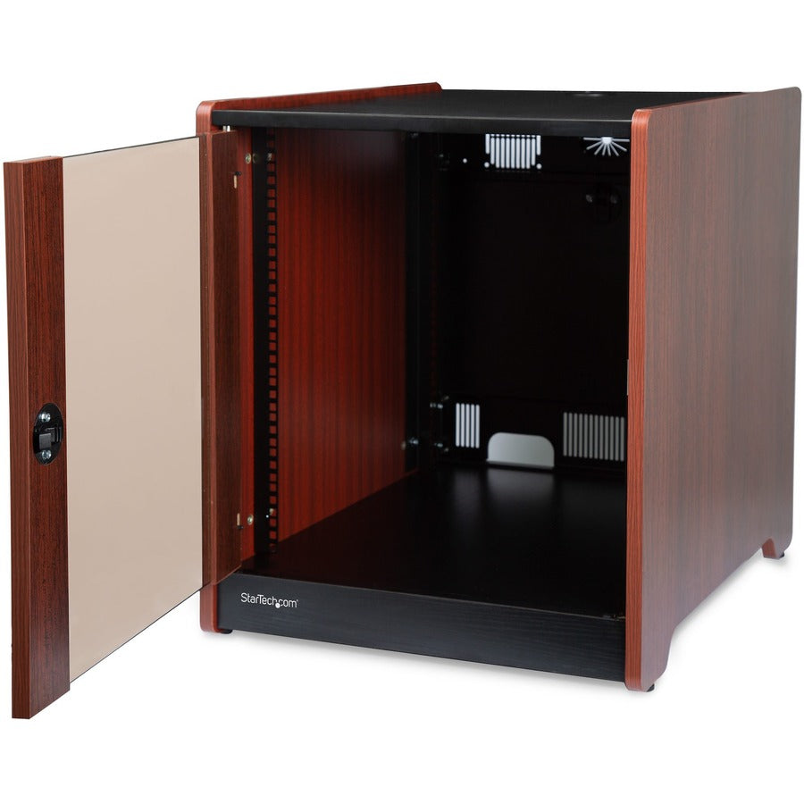 StarTech.com Armoire de serveur 12U - 53,3 cm de profondeur - Finition bois - Emballage à plat RKWOODCAB12