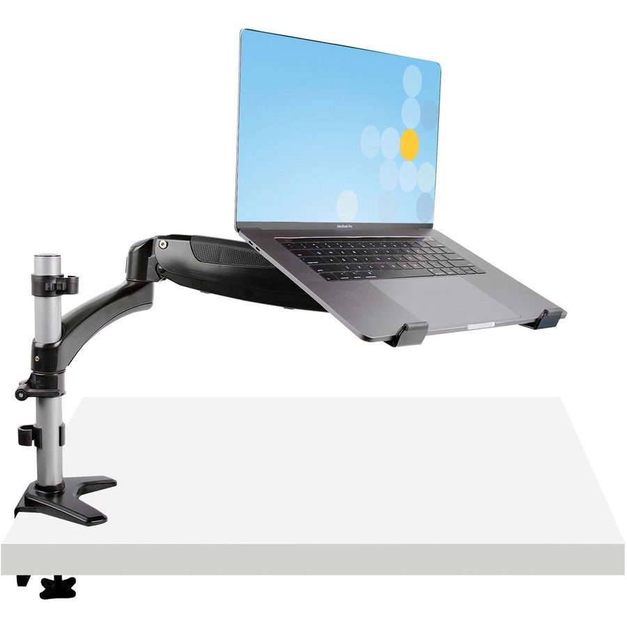StarTech.com Support de bureau pour ordinateur portable, bras articulé à mouvement complet/support pour ordinateur portable ou écran 34 pouces, plateau pour ordinateur portable à montage VESA, réglable ARMUNONB1