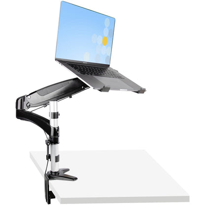 StarTech.com Support de bureau pour ordinateur portable, bras articulé à mouvement complet/support pour ordinateur portable ou écran 34 pouces, plateau pour ordinateur portable à montage VESA, réglable ARMUNONB1