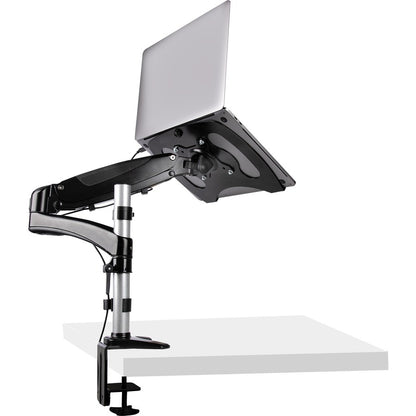 StarTech.com Support de bureau pour ordinateur portable, bras articulé à mouvement complet/support pour ordinateur portable ou écran 34 pouces, plateau pour ordinateur portable à montage VESA, réglable ARMUNONB1