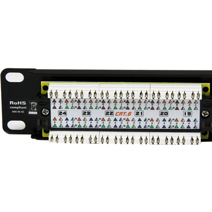 Panneau de brassage StarTech.com 24 ports 1U pour montage en rack Cat 6 110 - 45 degrés C6PANL4524